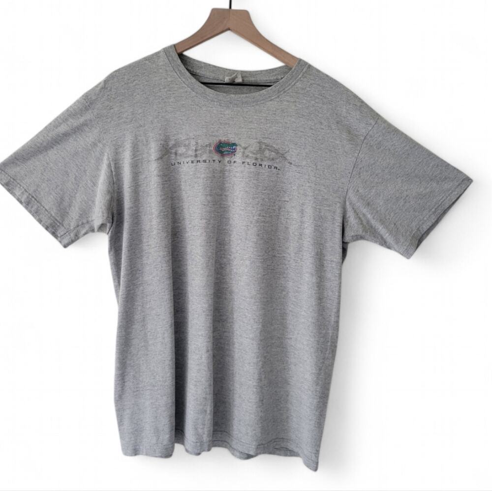 University of Florida Short Sleeve T-Shirt Size Large Heathered Gray